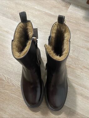 BNWT Zara Brown Ankle Boots